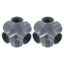 1 1/4" 6 Raccords Coudés Tuyaux UPVC, 2 Lot Raccords Tuyaux Adaptateur Connexion