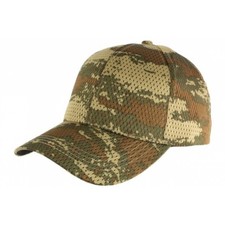 Casquette Militaire Verte Filet Baseball Camouflage Maky-Taille unique