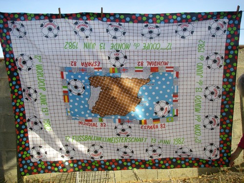 Rare nappe coupe monde 1982 - rare,