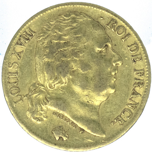 Louis xviii francs 1819 - louis,