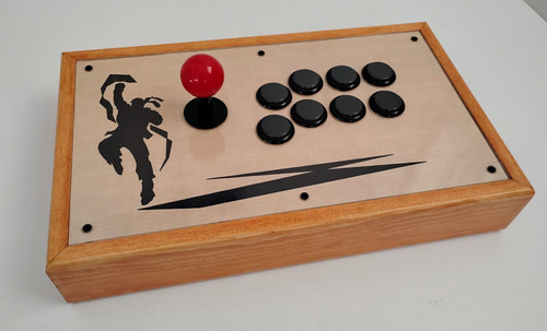 Wooden arcade fightstick - wooden,