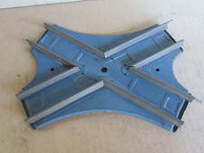 C68 Vintage 1950 Hornby France Croisement Oblique Zéro O Jouet Tôle Bleu