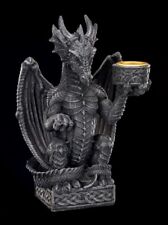 Dragon Garde Bougie - Fantasie Gothique Dragon Statuette Bougie Bague