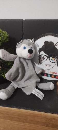 Husky wolf blanket grey - , white