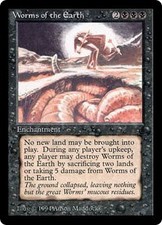Magic MTG - Worms of the Earth - The Dark - PLAYED - IT