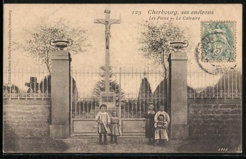 Cpa les pieux - les,
