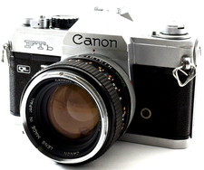 Rare appareil photo argentique Canon FTb QL 35mm FD 50mm f1.4 From JAPAN