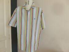 LONGUE VESTE PYJAMA MARQUE ARTHUR COTON RAYURE MULTICOLORE TAILLE M VOIR L