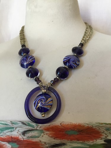 Collier verre murano - verre,
