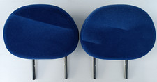 2 appuie-tête siege banquette arriere gris bleu 2 tons C2 avec 4 guides