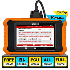 LAUNCH Creader Elite 2.0 Valise Diagnostic Auto Codage ECU pour Renault/Dacia