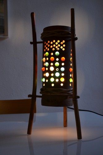 Lampe vintage tripode - vintage, en