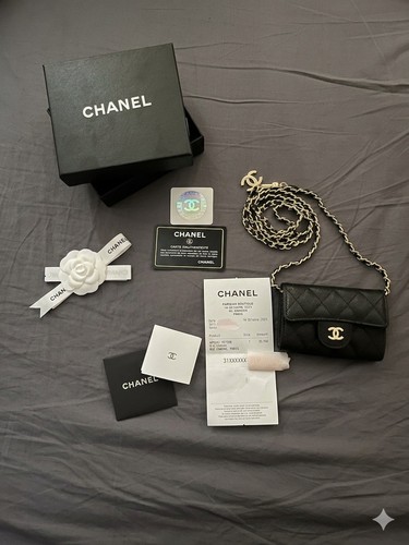 Mini sac chanel cuir - mini,