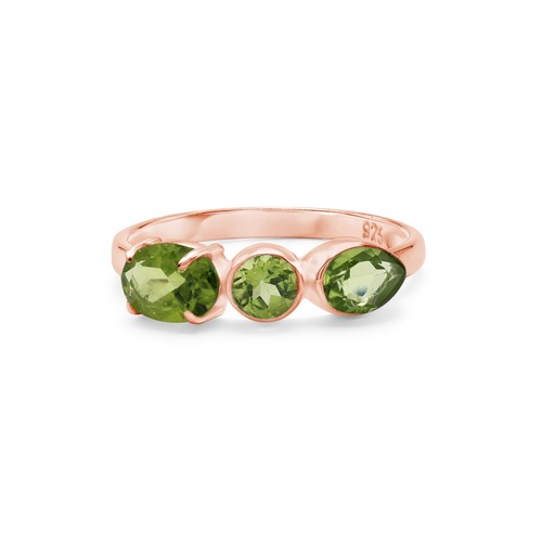Bague péridot naturel - , 3