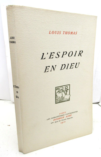 Louis thomas espoir dieu - thomas, l'espoir