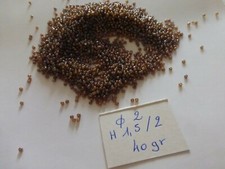 lot perle de rocaille "marron"