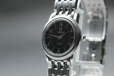 [Exc+5] Montre Femme OMEGA De Ville Prestige 4570.50 Quartz Cadran Noir 22mm