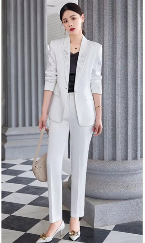 Ensemble femme blanc élégant - femme,