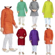 Ensemble pyjama Kurta en coton mariage Sherwani tenue de fête...