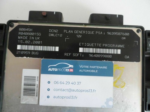 Calculateur moteur peugeot - calculateur,