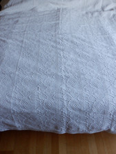 vintage couvre lit épais écru Toison d'or  coton  230 X 250