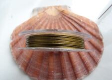 10m Bobine Fil Acier 0.4mm Couleurs Doré pour creation bijoux, Tiger Tail
