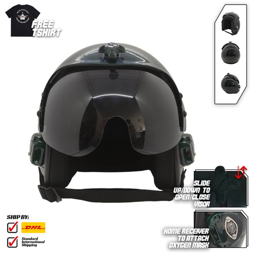 Casque vol vert uni - casque,