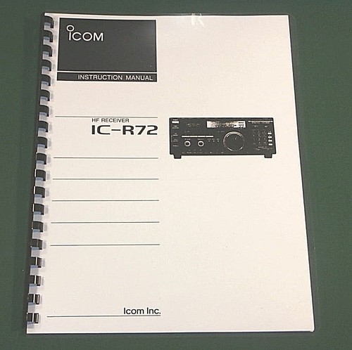 Icom r72 instruction manual - icom,