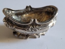 SALIERE ou POIVRIER de TABLE en ARGENT   poinçon Minerve Saleron fleuri 17 Gramm