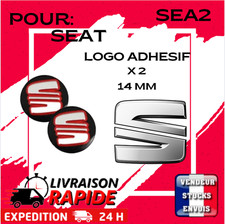 2 Logo Stickers Clé Clefs SEAT Emblème Autocollant Voiture 14MM