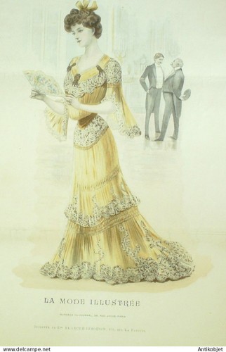 Gravure mode illustree 1903 - mode,