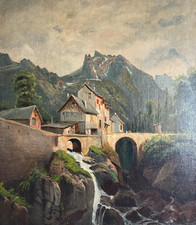 Tableau ancien paysage