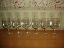 6 verres à VIN apéritif MATIGNON Cristal d'Arques