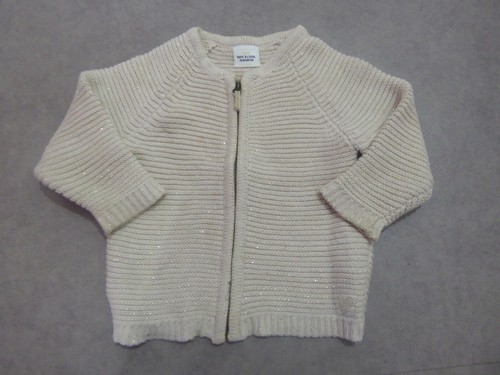 Cardigan zippé beige - zippé,