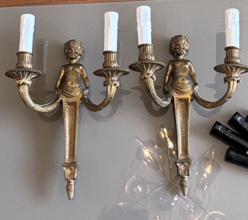 Appliques xixème bronze - xixème,
