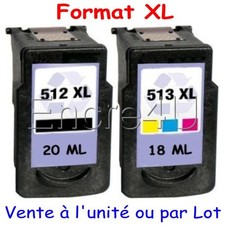Cartouches encre compatibles pour imprimante Canon MP230 ( PG512 XL CL513 XL )