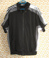 Veste Basket Ball Manche Courte Adidas noire vintage Tracksuit - 180 / L