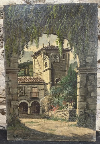 Huile sur panneau - ,