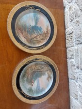 DEUX ASSIETTES LUXE HAVILAND - THEME NATURE SIGNE DUBOIS