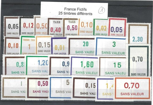 France timbres fictifs lot - fictifs, (1)