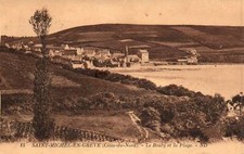 CPA 22 - SAINT MICHEL EN GREVE (Côtes d'Armor) - 15. Le Bourg et la Plage