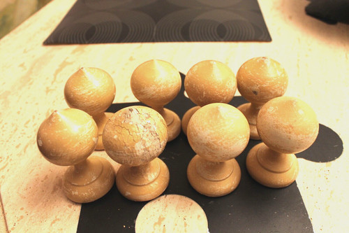 Boules frontons bois - frontons, en