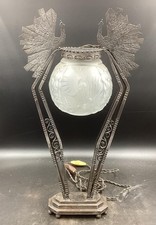 MULLER FRERES ☨ NANCY - Lampe ART DECO - Fer Forgé - 1925/30