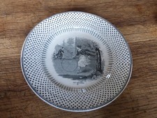 Assiette  Creil Montereau En faïence - Lebeuf Millet Et Cie N°3 le cerceau