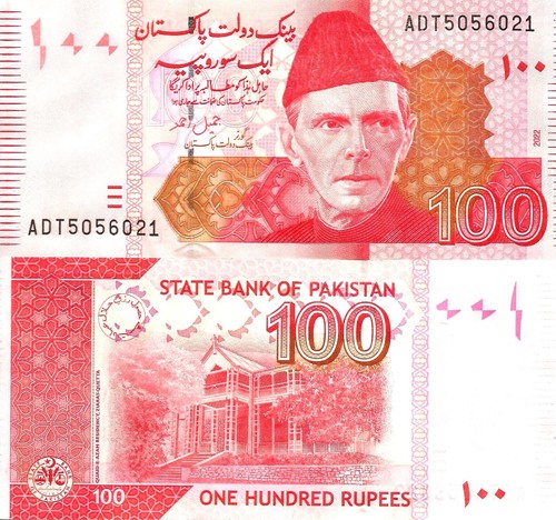 Pakistan 100 rupees 2022