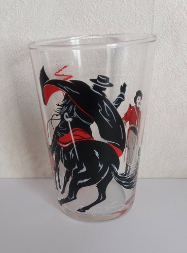 Ancien verre moutarde zorro - verre,