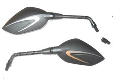 paire rétroviseur scooter moto  Ø 10 maxiscooter  noir mat