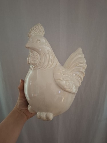 Grande statuette coq - , en