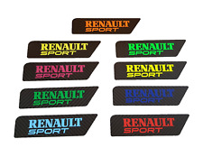 Renault Clio 3 RS Plaque logo moteur Carbone