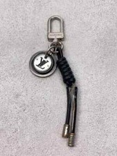 Porte-clés corde cuir LOUIS VUITTON M67224 cercle LV actuel sans boîte